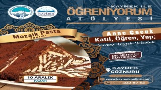 KAYMEKten Anne - Çocuk Mozaik Pasta Yapımı Etkinliği