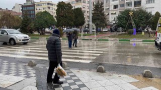 Kırklarelide sağanak yağış etkili oluyor