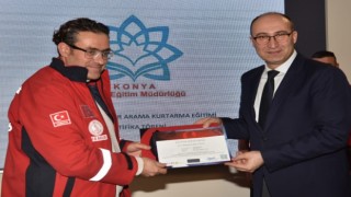 Konya İl Milli Eğitime MEVKA desteği ile arama kurtarma eğitimi verildi