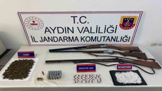 Köşkte şüpheli şahsın evinde uyuşturucu ele geçirildi