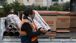 Kuşadası Belediyesinden soba yardımı