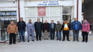 Kütahya Valisi Işın, Altı Nokta Körler Derneğinin talep ve önerilerini dinledi