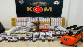 Kütahyada kaçak sigara operasyonu: 108 bin 200 adet makaron ele geçirildi