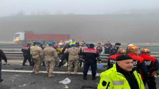 Kuzey Marmara Otoyolunda feci kaza: 11 ölü, 57 yaralı