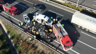Kuzey Marmara Otoyolunda feci kaza: 6 yaralı