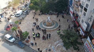 Manisanın sembol meydanı Kula Traverteniyle kaplandı