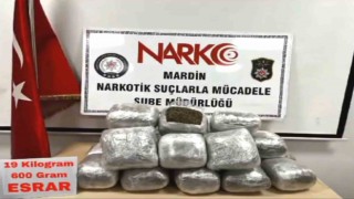Mardinde 19 kilo esrar ele geçirildi, 2 kişi tutuklandı