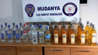 Mudanya Emniyetinden sahte ve kaçak alkol operasyonu
