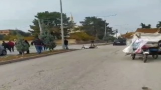 Nusaybinde otomobil ve bisiklet çarpıştı: 1 yaralı