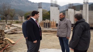 Okul inşaatı yakından takip ediliyor