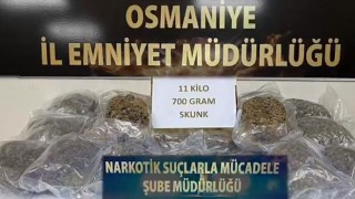Osmaniye'de 11 Kilo 700 Gram SKUNK Ele Geçirildi