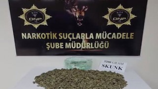 Osmaniye'de 3,2 Kilo Skunk Ele Geçirildi