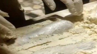Osmaniyede peynir bidonunun içerisinde uyuşturucu madde ele geçirildi