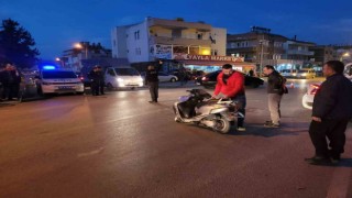 Otomobil ile motosiklet çarpıştı: 1 yaralı