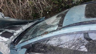 Otomobil takla attı, ilçe Milli Eğitim Müdürü ve Nüfus Müdürlüğü şefi yaralandı