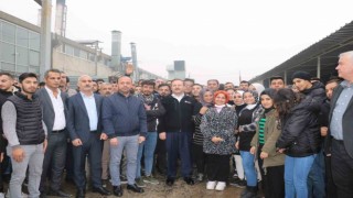 Öz İplik İş Sendikası Genel Başkanı Ay, Şanlıurfada tekstil işçileriyle bir araya geldi