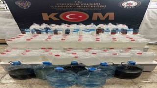 Polis kaçak alkol üreten şahsı yaptığı çalışmayla yakaladı