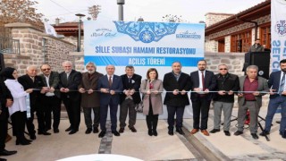 Restorasyonu tamamlanan tarihi Sille Subaşı Hamamı açıldı