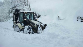 Rizede 31 köy yolu kar nedeniyle ulaşıma kapandı