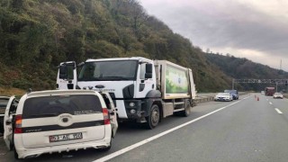 Rizede çöp kamyonu ve hafif ticari araç çarpıştı: 2 yaralı