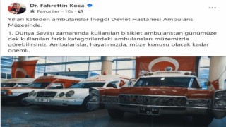 Sağlık Bakanı Kocadan Bursa paylaşımı