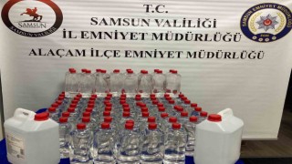 Samsunda 160 litre etil alkol ele geçirildi