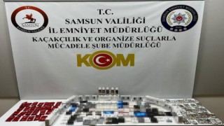 Samsunda gümrük kaçağı tütün mamülleri ele geçirildi