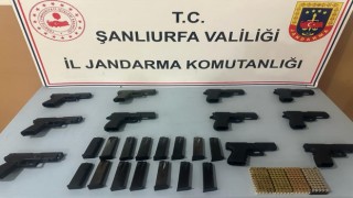 Şanlıurfada 11 ruhsatsız tabanca ele geçirildi: 3 gözaltı