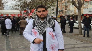 Sessiz yürüyüş ile Filistinin sesi oldular