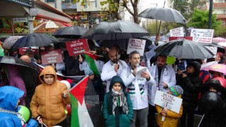 Siirtte sağlık çalışanlarından Filistin için sessiz yürüyüş