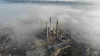 Siste gözden kaybolan Mimar Sinanın ustalık eseri Selimiye havadan görüntülendi