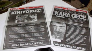 Sivasta yerel gazeteler, spor sayfalarını kararttı!
