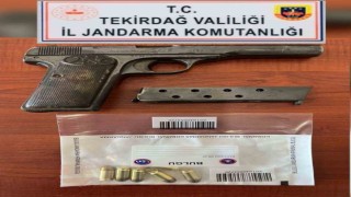 Tabanca ele geçirildi