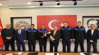 Talasta yeni komiserler yıldız taktı