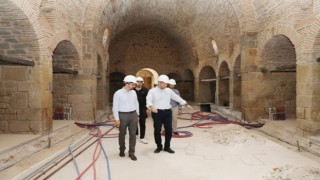 Tarihi Sokullu Mehmet Paşa Bedesteninin, Kent Müzesine dönüştürülmesi çalışmaları devam ediyor