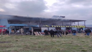 Tatvanda korkutan iş yeri yangını