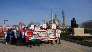 Tıp Fakültesi öğrencileri terör saldırılarını ve İsraili protesto etti