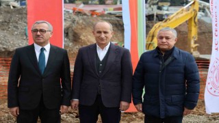 TOKİ Başkanı ve Azeri yetkili Azerbaycan Mahallesi inşaat alanında incelemede bulundu
