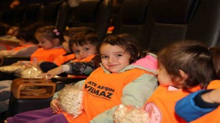 Toroslarda anaokulu öğrencileri sinema ile buluştu
