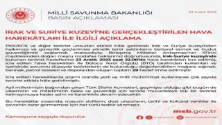 TSK bölücü terör örgütünün 29 hedefini imha etti