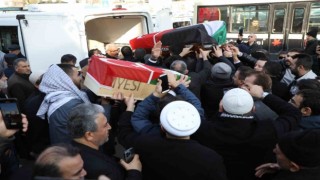 Türkiyede tedavi gördükleri hastanede hayatını kaybeden 3 Filistinli son yolculuğuna uğurlandı