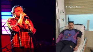 Ufuk Beydemir önce serum yedi sonra Bursada konser verdi