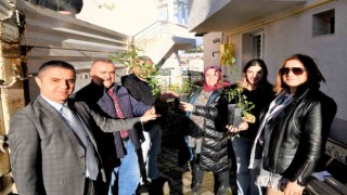 Üreticiye 2 bin 350 kuşburnu fidanı desteği