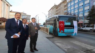 Vali Ali Çelik yeni alınan 2 toplu taşıma aracı törenine katıldı