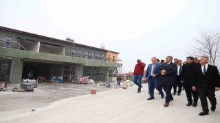 Vali Aslandan okul inşaatlarına yakın takip