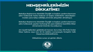 Yenişehir Belediyesi dolandırıcılara karşı vatandaşları uyardı