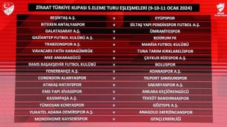 Ziraat Türkiye Kupasında 5. Eleme Turu eşleşmeleri belli oldu