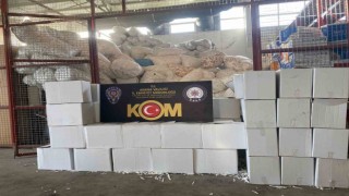 Adanada 43 milyon 750 bin gümrük kaçağı makaron ele geçirildi