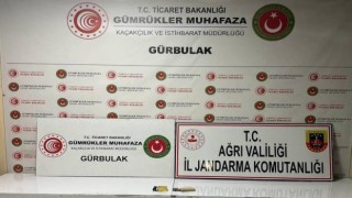 Ağrıda 1 kişi gümrük kaçağı altınlar ile yakalandı