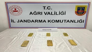 Ağrıda piyasa değeri 27 milyon 300 bin değerinde altın yakalandı